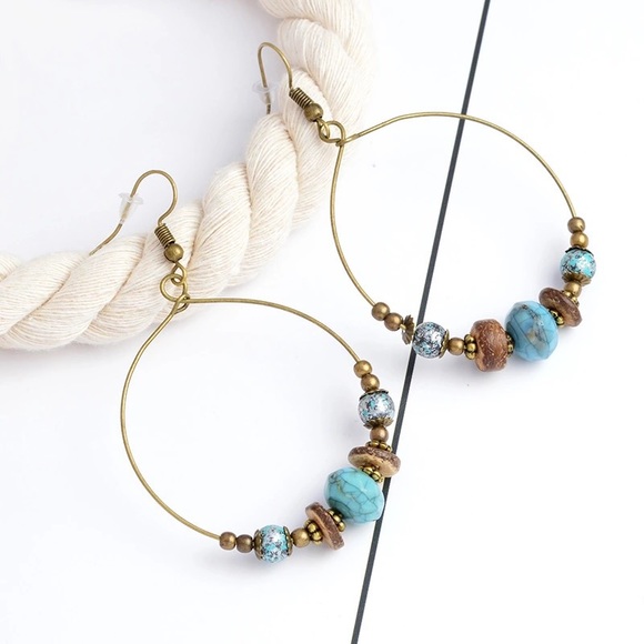 Large Round Earrings - Picture 3 of 3